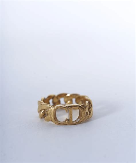 dior gold cd ring|christian Dior ring cd.